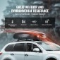 VEVOR Rooftop Cargo Carrier, 14 Cubic Feet Roof Cargo Box, ABS Hard Shell Roof Box, με άνοιγμα διπλής όψης και 2 ενισχυμένους ιμάντες, Αεροδυναμική, Κατάλληλη για τις περισσότερες Crossbar, για Αυτοκίνητο, Βαγόνι, SUV, Μαύρο