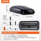 VEVOR Rooftop Cargo Carrier, 14 Cubic Feet Roof Cargo Box, ABS Hard Shell Roof Box, με άνοιγμα διπλής όψης και 2 ενισχυμένους ιμάντες, Αεροδυναμική, Κατάλληλη για τις περισσότερες Crossbar, για Αυτοκίνητο, Βαγόνι, SUV, Μαύρο