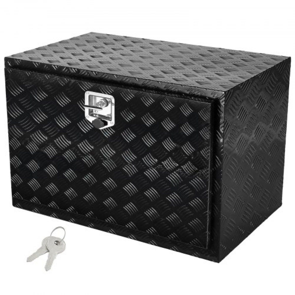 VEVOR Underbody Truck Box, 48" x 24" x 24" Pickup Storage Box, Heavy Duty Aluminium Diamond Plate Tool Box με κλειδαριά και κλειδιά, Αδιάβροχο κουτί αποθήκευσης τρέιλερ με μάνταλο T-handle για φορτηγό, φορτηγό, ρυμουλκούμενο