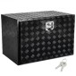 VEVOR Underbody Truck Box, 48" x 24" x 24" Pickup Storage Box, Heavy Duty Aluminium Diamond Plate Tool Box με κλειδαριά και κλειδιά, Αδιάβροχο κουτί αποθήκευσης τρέιλερ με μάνταλο T-handle για φορτηγό, φορτηγό, ρυμουλκούμενο