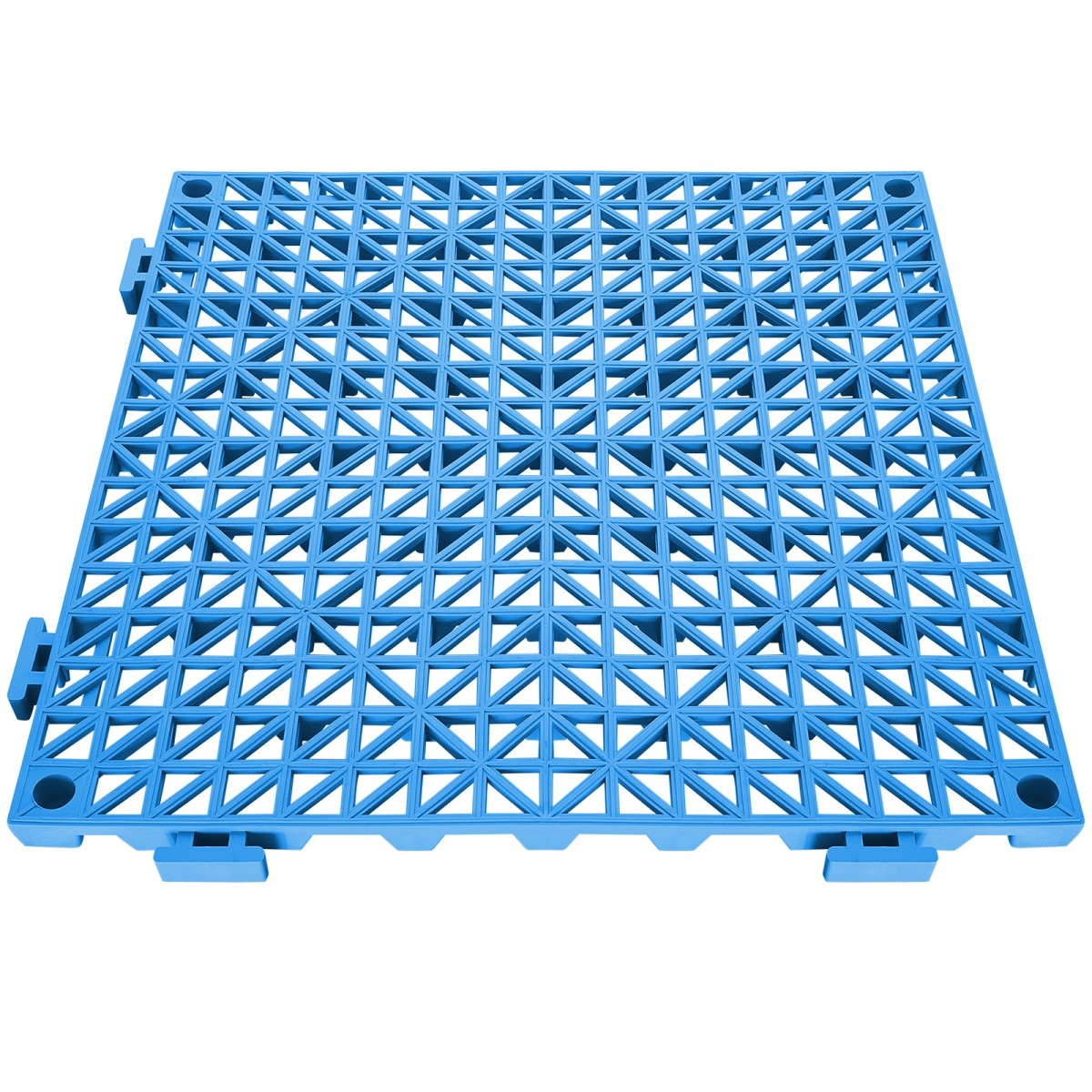 VEVOR Modular Interlocking Cushion, 55 Pack 30 x 30 cm Splicing Drinage Mats, Μαλακό PVC Πλακάκια δαπέδου αποχέτευσης, Αντιολισθητικές οπές αποστράγγισης για τουαλέτα, Μπάνιο, Κουζίνα, Πισίνα, Υγρό Χώρο, Μπλε