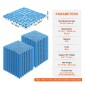 VEVOR Modular Interlocking Cushion, 55 Pack 30 x 30 cm Splicing Drinage Mats, Μαλακό PVC Πλακάκια δαπέδου αποχέτευσης, Αντιολισθητικές οπές αποστράγγισης για τουαλέτα, Μπάνιο, Κουζίνα, Πισίνα, Υγρό Χώρο, Μπλε