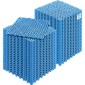 VEVOR Modular Interlocking Cushion, 55 Pack 30 x 30 cm Splicing Drinage Mats, Μαλακό PVC Πλακάκια δαπέδου αποχέτευσης, Αντιολισθητικές οπές αποστράγγισης για τουαλέτα, Μπάνιο, Κουζίνα, Πισίνα, Υγρό Χώρο, Μπλε