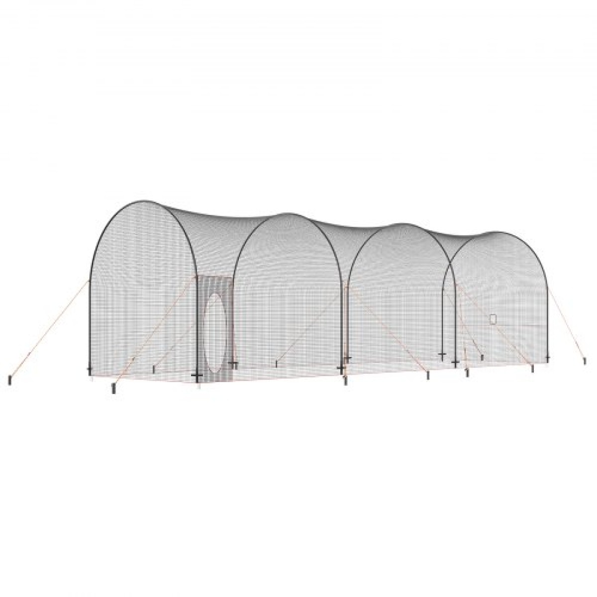 VEVOR Baseball Batting Cage, Softball και Baseball Batting Cage Net and Frame, Practice Portable Cage Net with Carry Bag, Heavy Duty Enclosed Pitching Cage, for Backyard Batting Hitting Training, 40FT