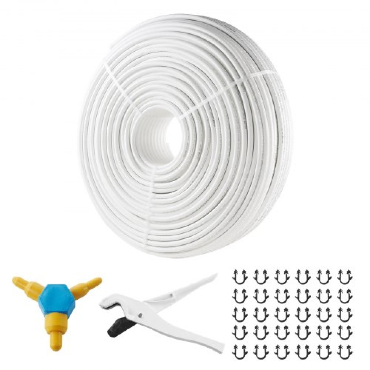 Σωλήνας VEVOR PEX-AL-PEX, 300 m, διάμετρος 16 mm, Σύνθετος σωλήνας Αλουμινίου-Πλαστικού Οξυγόνου Barriant Radiant Floor Pipe PEX, 2 mm Πάχος Radiant Heat Floor Plumbing Eσωτερικό στρώμα αλουμινίου Σωλήνας PEX Tubing