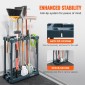VEVOR Garden Tool Organizer, 10 Slots, Yard Tower Tower Rack για Οργάνωση και Αποθήκευση Γκαράζ, Hold Long Handled Tool/Rake/Brow/Shovel, PP Garden Tool Stand Organizer για αυλή, υπόστεγο, εξωτερικούς χώρους