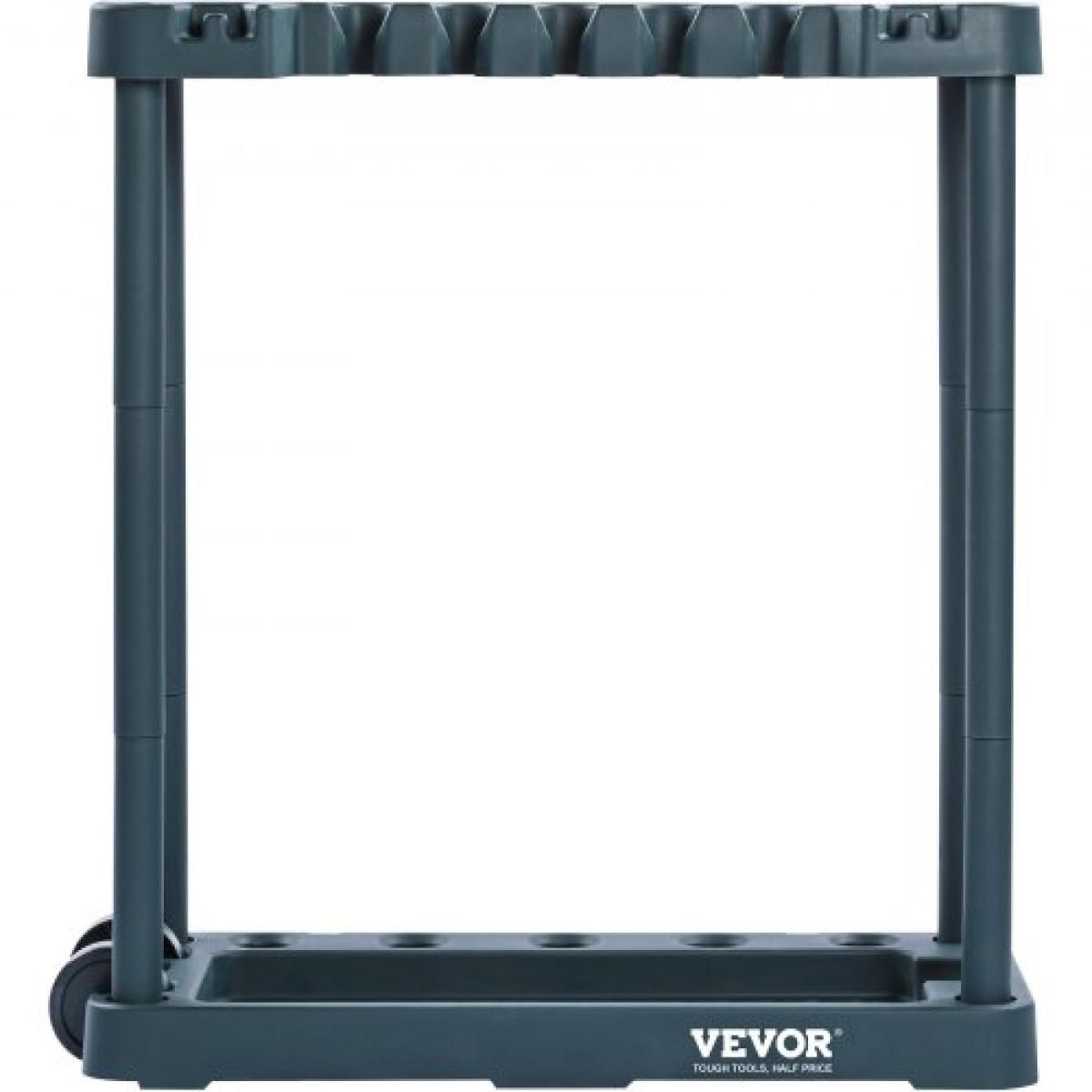 VEVOR Garden Tool Organizer, 10 Slots, Yard Tower Tower Rack για Οργάνωση και Αποθήκευση Γκαράζ, Hold Long Handled Tool/Rake/Brow/Shovel, PP Garden Tool Stand Organizer για αυλή, υπόστεγο, εξωτερικούς χώρους