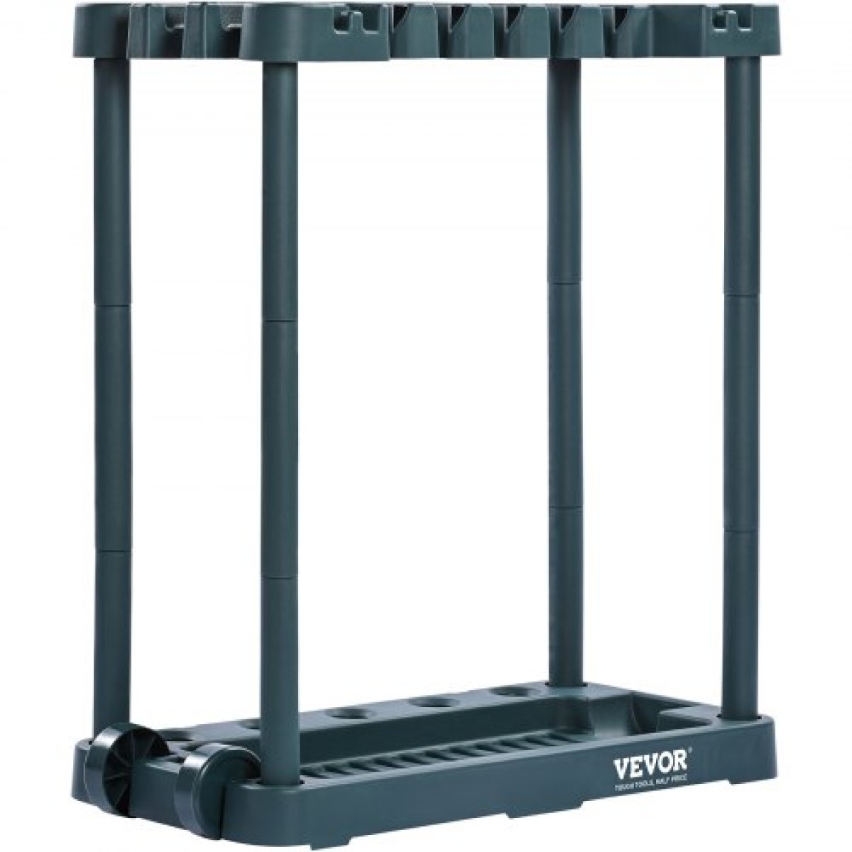 VEVOR Garden Tool Organizer, 10 Slots, Yard Tower Tower Rack για Οργάνωση και Αποθήκευση Γκαράζ, Hold Long Handled Tool/Rake/Brow/Shovel, PP Garden Tool Stand Organizer για αυλή, υπόστεγο, εξωτερικούς χώρους