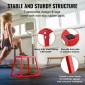 VEVOR Plyometric Jump Box, 18 Inch Plyo Box, Steel Plyometric Platform and Jumping Agility Box, Anti-slip Fitness Step Up Box for Home Gym Training, Conditioning Strength Training, Κόκκινο