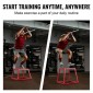 VEVOR Plyometric Jump Box, 18 Inch Plyo Box, Steel Plyometric Platform and Jumping Agility Box, Anti-slip Fitness Step Up Box for Home Gym Training, Conditioning Strength Training, Κόκκινο