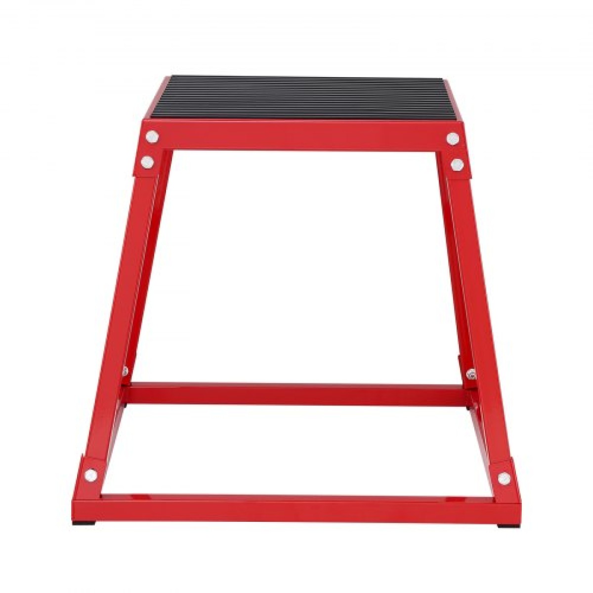 VEVOR Plyometric Jump Box, 18 Inch Plyo Box, Steel Plyometric Platform and Jumping Agility Box, Anti-slip Fitness Step Up Box for Home Gym Training, Conditioning Strength Training, Κόκκινο