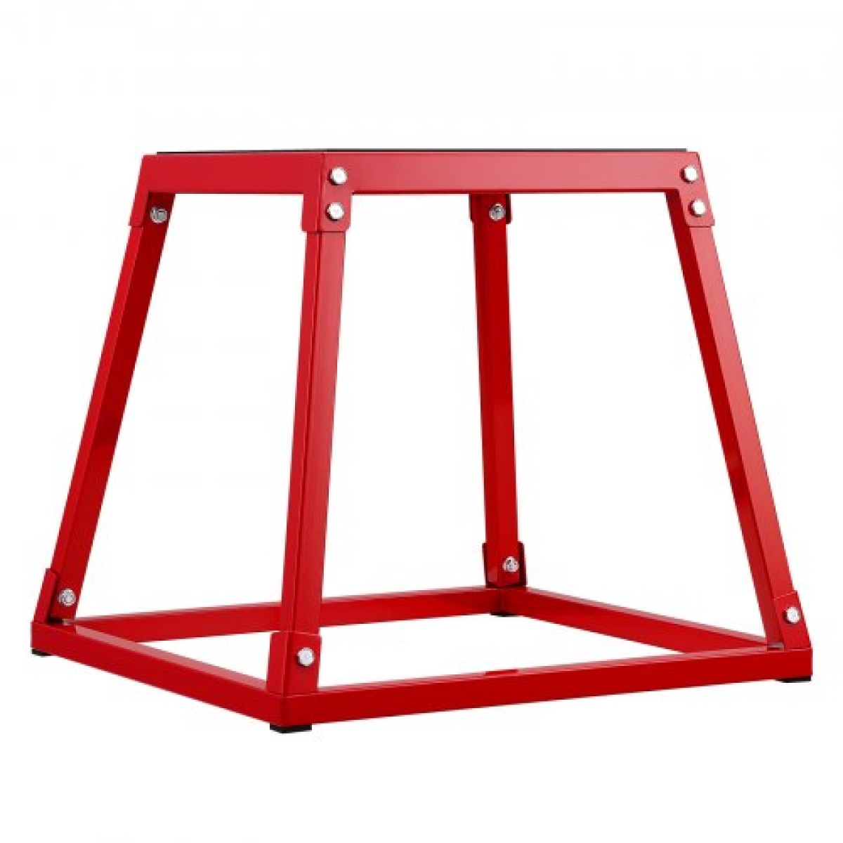 VEVOR Plyometric Jump Box, 18 Inch Plyo Box, Steel Plyometric Platform and Jumping Agility Box, Anti-slip Fitness Step Up Box for Home Gym Training, Conditioning Strength Training, Κόκκινο