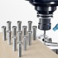 VEVOR 13 pcs Precision R8 Collet Set, 1/8" - 7/8", 45# Mill Collet Chuck 0,0012"/30μm TIR with 13 Labeled Storage Boxes, for Milling Machine Drill Presses Boring Machine Machining Center