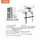 VEVOR ATV Spot Sprayer, 15,9 Gal/60 L ATV/UTV Broadcast sprayer with A Nozzle Boom, Pump Weed Sprayer 12 V with Water Repot, 1,9 GPM Rate, Ρυθμιζόμενος 0-72 PSI, 20FT σωλήνας, Λευκό