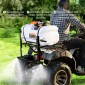 VEVOR ATV Spot Sprayer, 15,9 Gal/60 L ATV/UTV Broadcast sprayer with A Nozzle Boom, Pump Weed Sprayer 12 V with Water Repot, 1,9 GPM Rate, Ρυθμιζόμενος 0-72 PSI, 20FT σωλήνας, Λευκό
