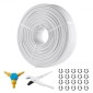 Σωλήνας VEVOR PEX-AL-PEX, 200 m, διάμετρος 16 mm, σύνθετος σωλήνας αλουμινίου-πλαστικού φράγματος οξυγόνου Ακτινοβόλος σωλήνας δαπέδου PEX, πάχος 2 mm Radiant θερμότητας δαπέδου υδραυλικά Εσωτερικό στρώμα αλουμινίου Σωλήνας PEX Tubing