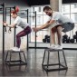 VEVOR Plyometric Jump Box, 12 Inch Plyo Box, Steel Plyometric Platform and Jumping Agility Box, Anti-slip Fitness Step Up Box for Home Gym Training, Conditioning Strength Training, Μαύρο