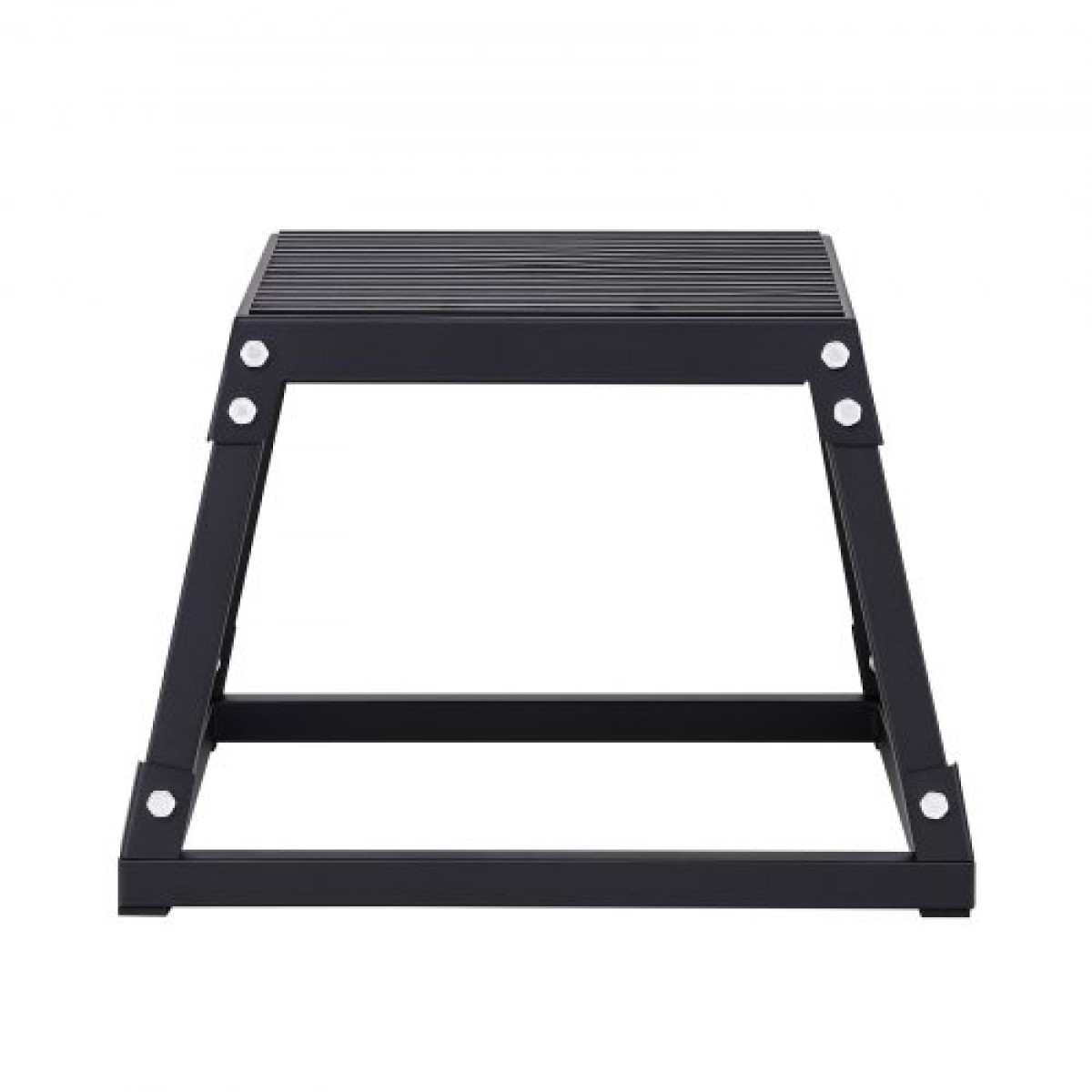 VEVOR Plyometric Jump Box, 12 Inch Plyo Box, Steel Plyometric Platform and Jumping Agility Box, Anti-slip Fitness Step Up Box for Home Gym Training, Conditioning Strength Training, Μαύρο