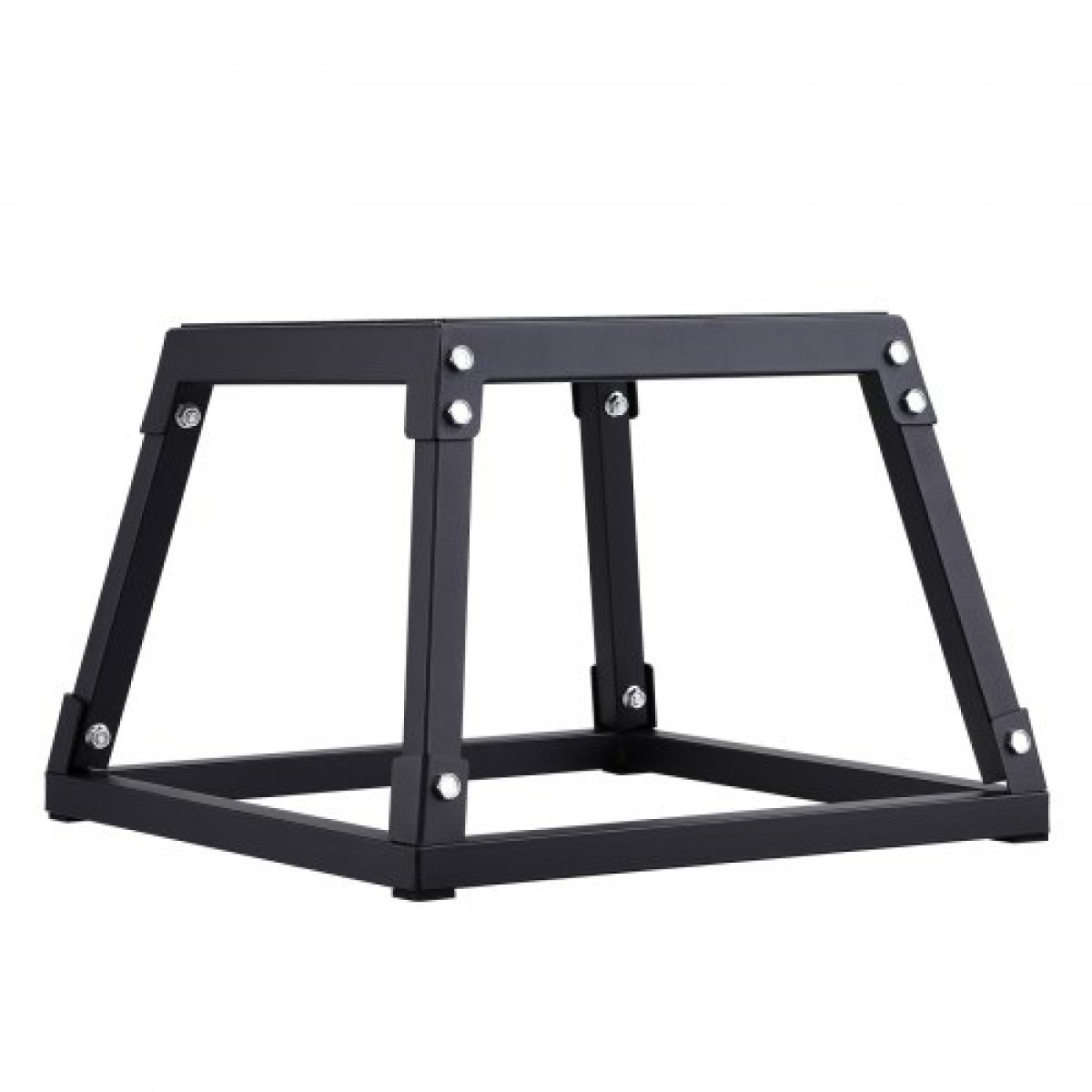 VEVOR Plyometric Jump Box, 12 Inch Plyo Box, Steel Plyometric Platform and Jumping Agility Box, Anti-slip Fitness Step Up Box for Home Gym Training, Conditioning Strength Training, Μαύρο