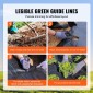 VEVOR Weed Barrier Landscape Fabric, 3*100FT Heavy Duty Garden Weed Fabric, Woven PP Weed Control Fabric, Driveway Fabric, Geotextile Fabric for Landscape, Ground Cover, Weed Blocker Weed Mat, Μαύρο