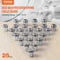 VEVOR 25 τεμ. ER32 Collet Set, 1/16''-13/16'', ER32 Spring Collet Chuck Set, 0,0006"/15 μm TIR Lathe Chuck Tool with 25 Labeled Storage Boxes, for CNC Graving Machine Press Milling Lathe Tool Drill
