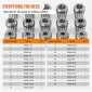 VEVOR 25 τεμ. ER32 Collet Set, 1/16''-13/16'', ER32 Spring Collet Chuck Set, 0,0006"/15 μm TIR Lathe Chuck Tool with 25 Labeled Storage Boxes, for CNC Graving Machine Press Milling Lathe Tool Drill