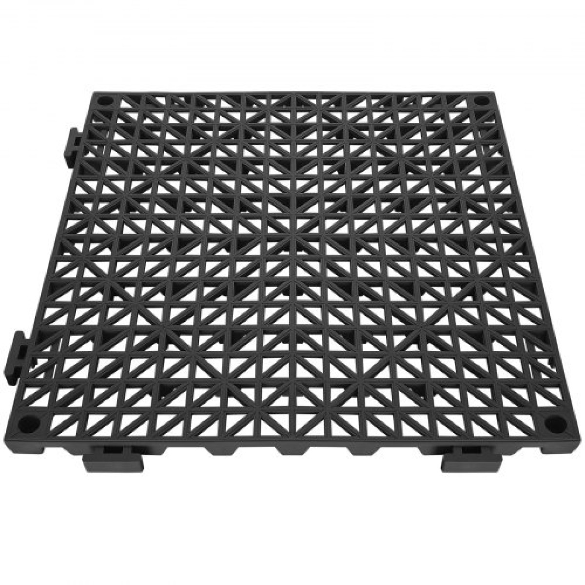 Πλακάκια δαπέδου VEVOR Interlocking Drainage 30,5 x 30,5 cm Αντιολισθητικά πλακάκια δαπέδου PVC 12 Συσκευασία