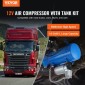 VEVOR 12V Air Compressor with Tank 1,6 Gallon/6 L, Train Horn Air Compressor, 120 psi Working Pressure Onboard Air Compressor System for Train Air Horns, Inflating ελαστικά, Air Stratters