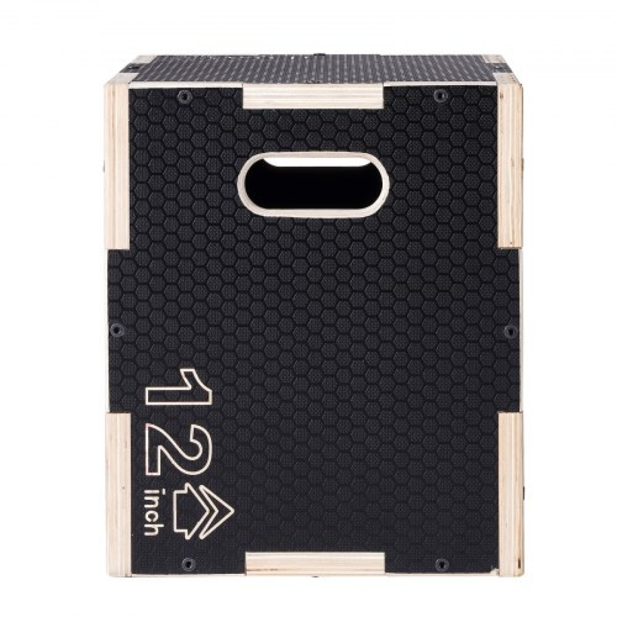 VEVOR 3 σε 1 Plyometric Jump Box, 16/14/12 Inch Wooden Plyo Box, Platform & Jumping Agility Box, Anti-slip Fitness Exercise Step Up Box for Home Gym Training, Conditioning Strength Training, Μαύρο
