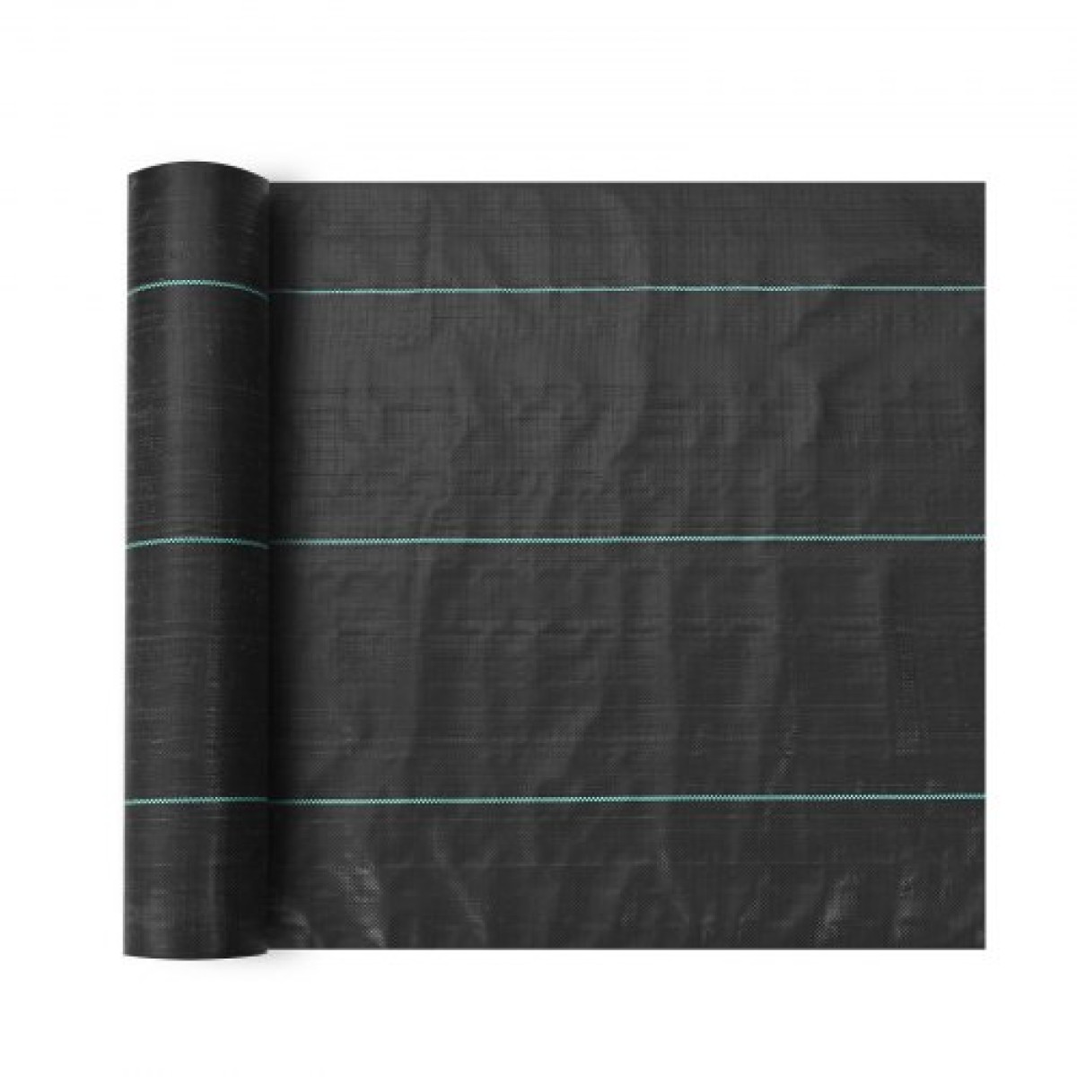 VEVOR Weed Barrier Landscape Fabric, 6*100FT Heavy Duty Garden Weed Fabric, Woven PP Weed Control Fabric, Driveway Fabric, Geotextile Fabric for Landscape, Ground Cover, Weed Blocker Weed Mat, Μαύρο