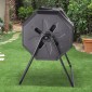 VEVOR Compost Bin, 162,8 L Dual Chamber Composting Tumbler, Large Tumbling Rotating Composter με 2 συρόμενες πόρτες και χαλύβδινο πλαίσιο, BPA Free Composter Bin Tumbler για κήπο, κουζίνα, αυλή, εξωτερικό χώρο