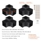 Σετ βραχίονα πέργκολας VEVOR 6''x6''(εσωτερικό μέγεθος 5,6x5,6), 4 τμχ γωνιακό στήριγμα 3-Way βαρέως τύπου Woodworks DIY Post Base Kit, Ξύλινα δοκάρια εύκολης εγκατάστασης για κιόσκια, πέργκολες βεράντας, ξύλινη καμπίνα εξωτερικού χώρο