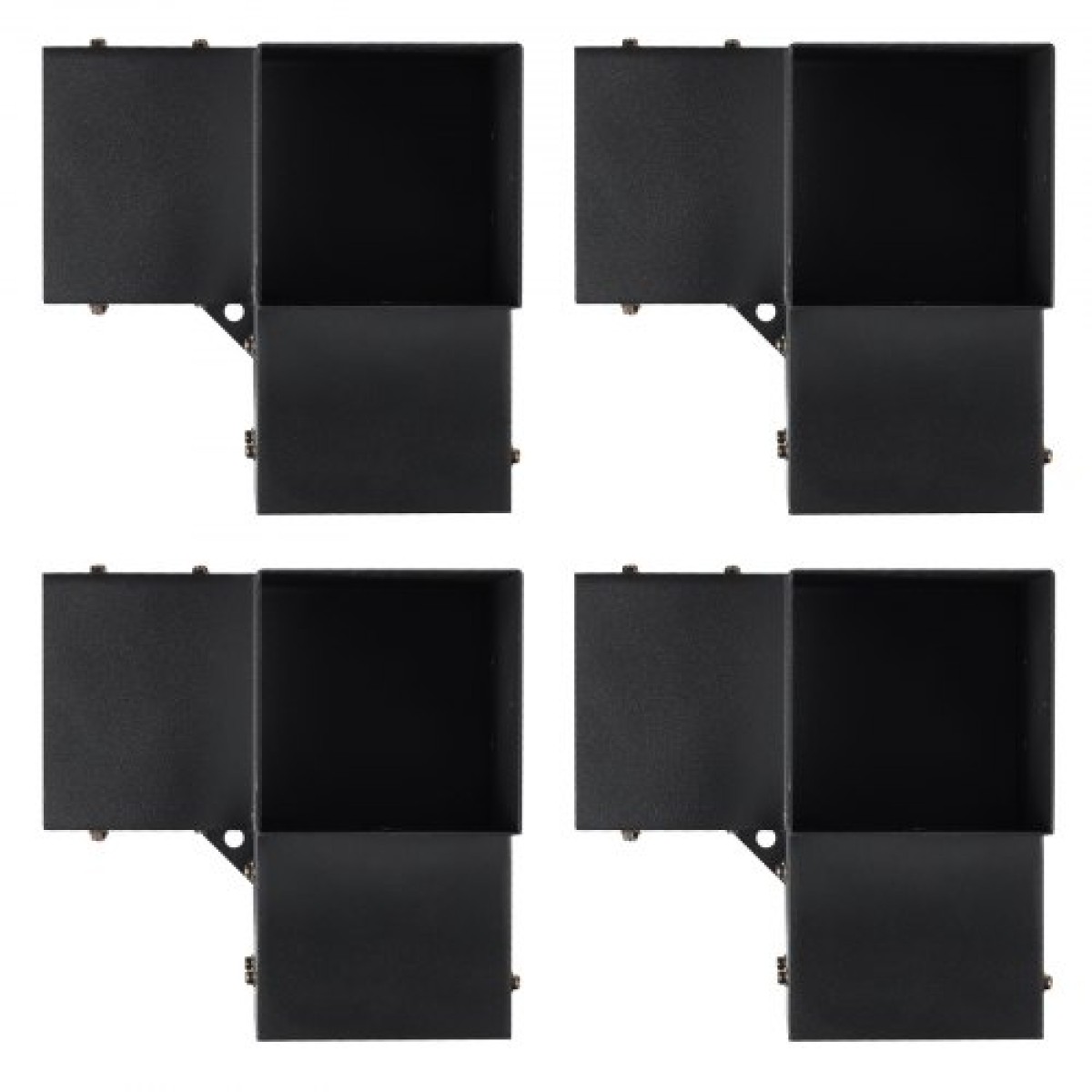 Σετ βραχίονα πέργκολας VEVOR 6''x6''(εσωτερικό μέγεθος 5,6x5,6), 4 τμχ γωνιακό στήριγμα 3-Way βαρέως τύπου Woodworks DIY Post Base Kit, Ξύλινα δοκάρια εύκολης εγκατάστασης για κιόσκια, πέργκολες βεράντας, ξύλινη καμπίνα εξωτερικού χώρο
