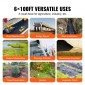 VEVOR Non Woven Geotextile Fabric Under Gravel, 1,8 x 30,5 m 271g/㎡ Driveway Fabric Landscape Fabric, Heavy Duty Weed Barrier Fabric, Ground Cover Weed Control Fabric, French Drains Drainage Fabric, μαύρο