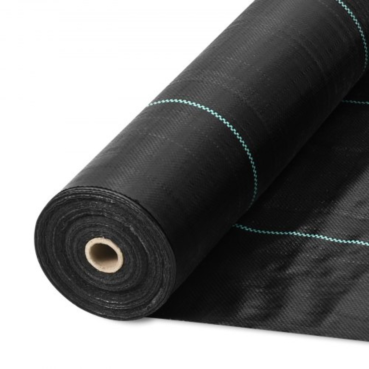VEVOR Weed Barrier Landscape Fabric, 3.28*164FT Heavy Duty Garden Weed Fabric, Woven PP Weed Control Fabric, Driveway Fabric, Geotextile Fabric for Landscape, Ground Cover, Weed Blocker Weed Mat, Bl