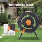VEVOR Compost Bin, 140,1L Dual Chamber Composting Tumbler, High Volume Two Rotating Chambers with 2 συρόμενες πόρτες και χαλύβδινο πλαίσιο, BPA Free Composter Bin Tumbler για κήπο, κουζίνα, αυλή, εξωτερικό χώρο
