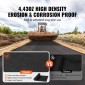 VEVOR Driveway Fabric, 1 x 50 m Non Woven Geotextile Fabric for Landscape, Heavy Duty Garden Weed Barrier Fabric, 125,6 g Landscape Fabric, French Drains Drainage Fabric, Ground Cover Weed Control