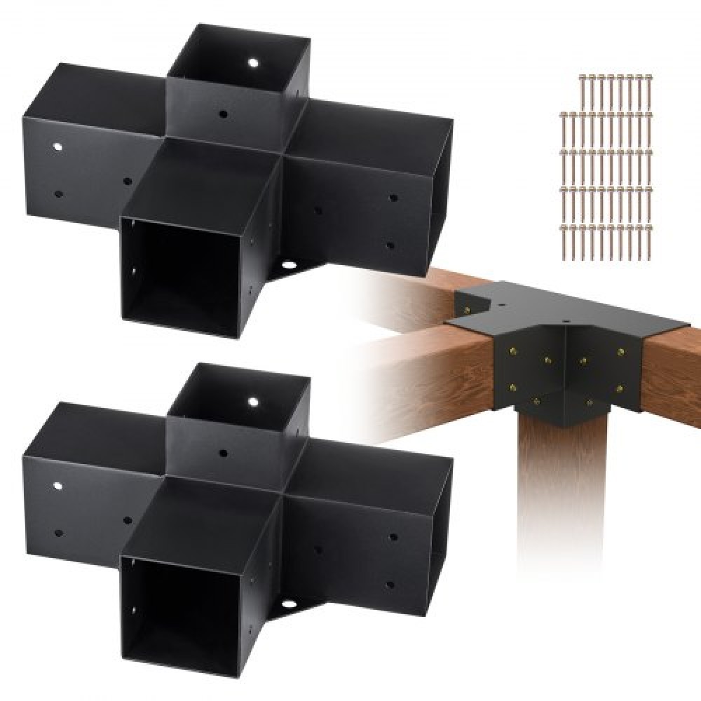 Σετ βραχίονα πέργκολας VEVOR 10,2 cm x 10,2 cm, εσωτερικό μέγεθος 9,1 cm x 9,1 cm 2 τεμ.