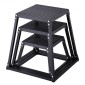 VEVOR Plyometric Jump Boxes, 12/18/24 Inch Plyo Box, Platform and Jumping Agility Box, Anti-slip Fitness Exercise Step Up Box for Home Gym Training, Conditioning Strength Training, Μαύρο