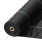 VEVOR Weed Barrier Landscape Fabric, 2 x 100,6 m Heavy Duty Garden Weed Fabric, Woven PP Weed Control Fabric, Driveway Fabric, Geotextile Fabric for Landscape, Ground Cover, Weed Blocker Weed Mat, Μαύρο