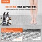 Πλακάκια δαπέδου VEVOR Interlocking Drainage 30,5 x 30,5 cm Αντιολισθητικά πλακάκια δαπέδου PVC 12 Συσκευασία