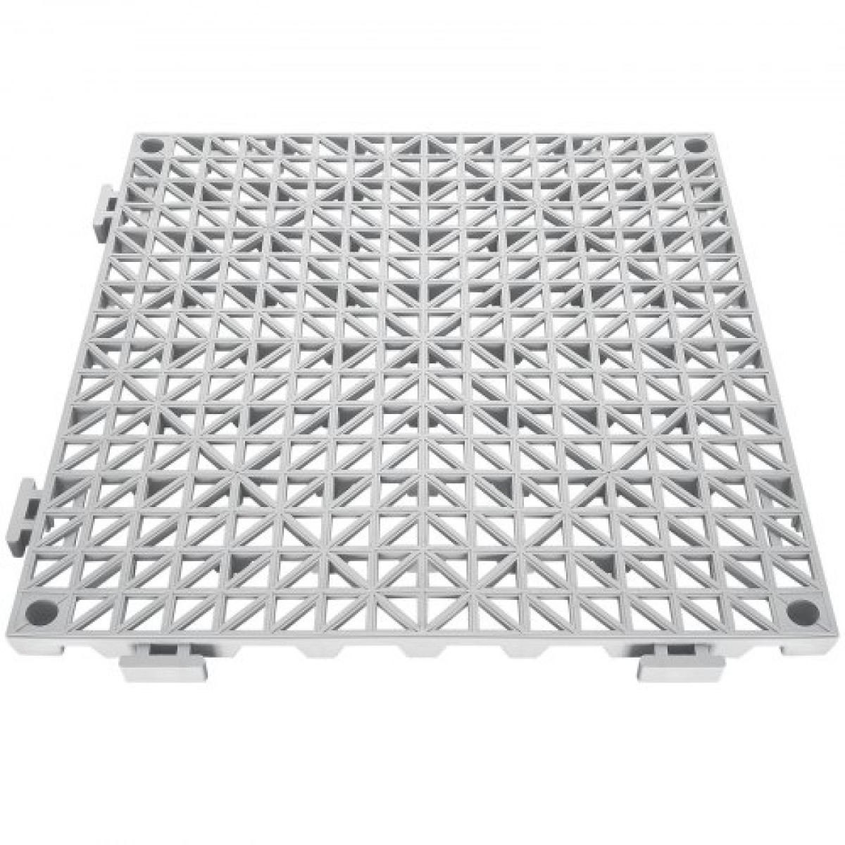 Πλακάκια δαπέδου VEVOR Interlocking Drainage 30,5 x 30,5 cm Αντιολισθητικά πλακάκια δαπέδου PVC 12 Συσκευασία