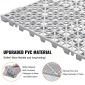 Πλακάκια δαπέδου VEVOR Interlocking Drainage 30,5 x 30,5 cm Αντιολισθητικά πλακάκια δαπέδου PVC 12 Συσκευασία