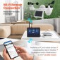 VEVOR 7-σε-1 Wi-Fi Μετεωρολογικός Σταθμός 186 mm (7 ίντσες) Οθόνη TFT Ασύρματος εξωτερικός αισθητήρας