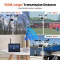 VEVOR 7-σε-1 Wi-Fi Μετεωρολογικός Σταθμός 186 mm (7 ίντσες) Οθόνη TFT Ασύρματος εξωτερικός αισθητήρας