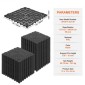 VEVOR Modular Interlocking Cushion, 50 Pack 30 x 30 cm Splicing Dranage Mats, Μαλακό PVC Πλακάκια δαπέδου αποστράγγισης, Αντιολισθητική τρύπα αποστράγγισης για τουαλέτα, Μπάνιο, Κουζίνα, Πισίνα, Υγρό Χώρο, Μαύρο