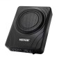 Υπογούφερ αυτοκινήτου VEVOR 8" 300W, Λεπτά υπογούφερ αυτοκινήτου κάτω από το κάθισμα, Ενσωματωμένος δευτερεύων ενισχυτής ήχου χαμηλού προφίλ, είσοδος υψηλού/χαμηλού επιπέδου και ελεγκτής έντασης ήχου για SUV, αυτοκίνητο, φορτηγό, RV