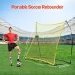 VEVOR Soccer Rebounder, φορητός προπονητής ποδοσφαίρου, 7x7FT Iron & Polyester Soccer Practice Equipment, Sports Football Rebounder Wall με φορητή τσάντα, Ιδανικό για ομαδική προπόνηση, πάσο, βόλεϊ