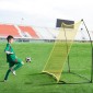 VEVOR Soccer Rebounder, φορητός προπονητής ποδοσφαίρου, 7x7FT Iron & Polyester Soccer Practice Equipment, Sports Football Rebounder Wall με φορητή τσάντα, Ιδανικό για ομαδική προπόνηση, πάσο, βόλεϊ