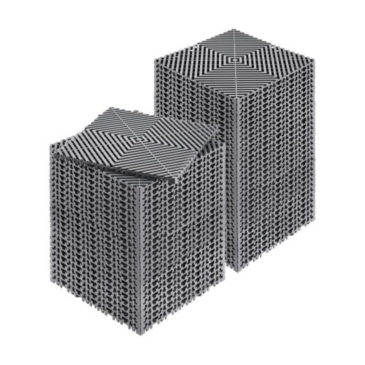 VEVOR Interlocking Drinage Mat, 12" x 12" Modular Interlocking Cushion, 55 Pcs Spicing Drinage Mats, Αντιολισθητικό Γκρι PP Πλακάκι δαπέδου αποστράγγισης και Χαλάκι ντους, για γκαράζ, κήπο, κουζίνα και εξωτερικό χώρο